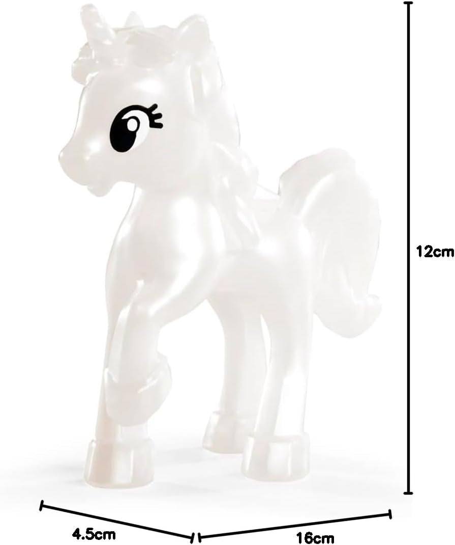 Simba Evi Prinsesse Kærlighedsfantasi, dukke i eventyrkjole med en skinnende enhjørning, 12 cm legedukke, 3+ år