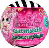 LOL overraskelse! Mermaids Makeover Magic Tots - Ægte lipgloss for dig og din dukke at lave selv, blande og skabe makeup, Sjov vandleg, 6 dukker at samle - Alders 4+