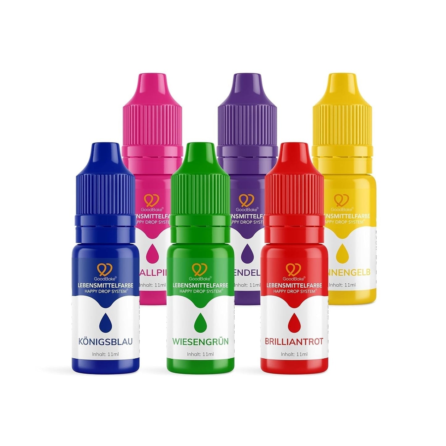Goodbake Pink Food Coloring (11ml) - Intens Food Coloring - Meget koncentreret farve - Til farvning af kager, fondant, smørcreme, drinks, slim og mange andre ting. 100% vegansk