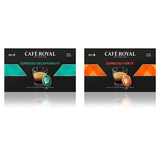 Espresso Forte 50 Pads til professionel Nespresso Machine - 7/10 Intensity - UTZ-zertifiziert & Espresso Decaffeinato 50 Pads til professionel Nespresso Machine - 7/10 Intensity