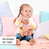 BABY Born Lena (pige) 36 cm, dukke med 7 funktioner til børn fra 1 år, fungerer uden batteri, stor dukke 36 cm, 834596 Zapf Creation, pink Naty Shop dukker