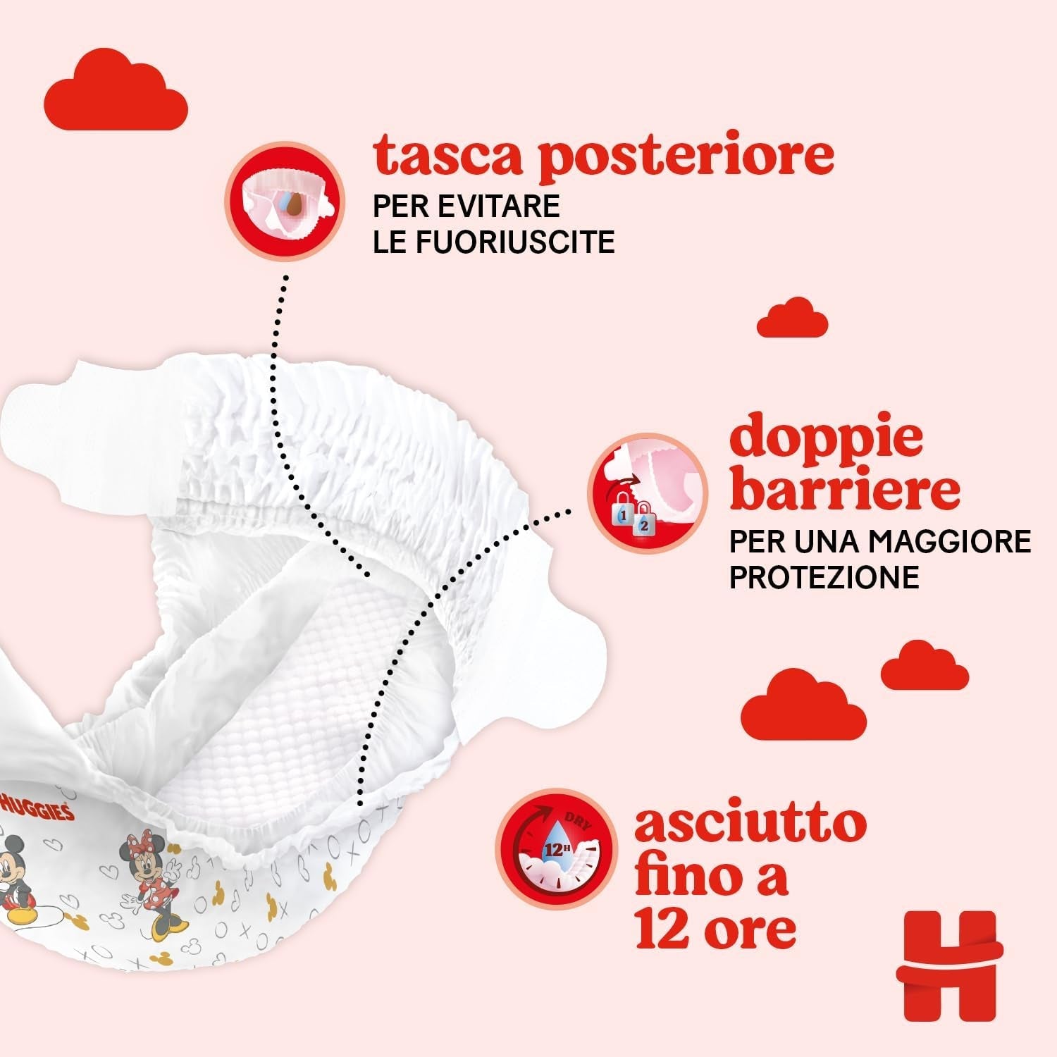 Huggies Ultra Comfort/Little Movers bleer, størrelse 3 (4-9 kg), Disney Design, Absorberende, Fuld beskyttelse, 126 Count