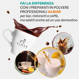 Italiensk varm chokolade Cortina CLASSIC smag - (15 X 30 g) Enkel portion, kuvert, 450 g kakao og varm chokolade Naty Shop