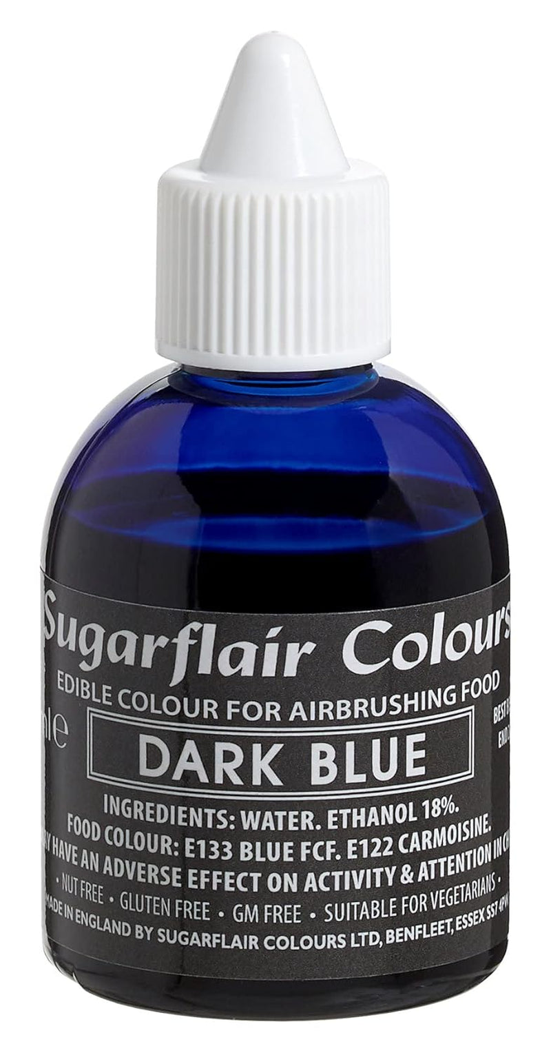 Sugarflair Airbrush Madfarve Gylden Guld Spiselig Flydende Madfarve Airbrush Farvelægning Kager Muffins Glasur og kagepynt - 60ml