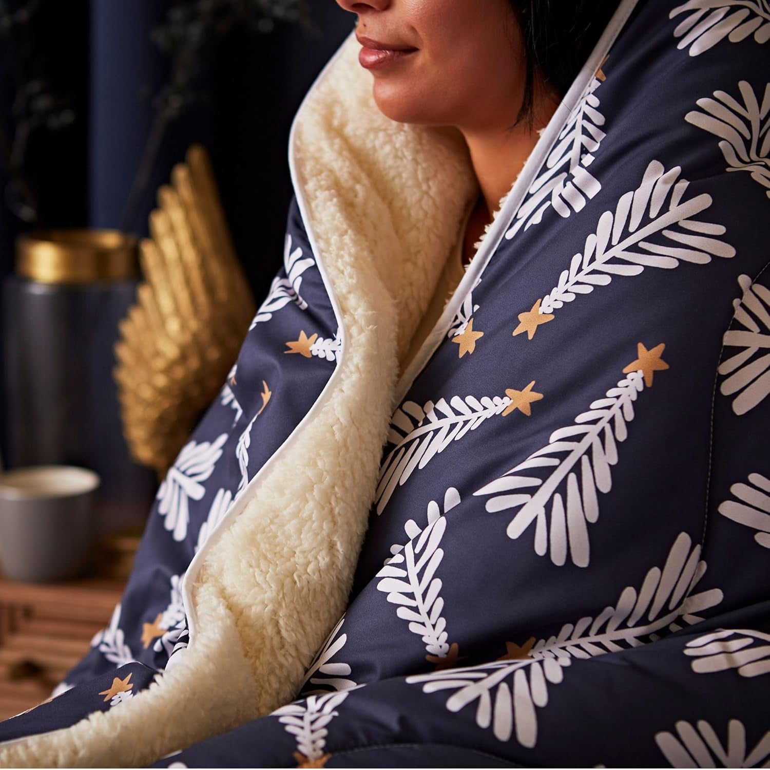 Night Lark Hyggeligt Sherpa Fleece tæppe, Klassisk Rød Tartan, 9 Tog, Luksuriøs, Fluffy, Tykk Og Vendbar, Perfekt Til Sofa, Seng, Sofa, Sofa. Hypoallergen, kan maskinvaskes, Størrelse: Senge og tæpper Natlærke Festtræer Enkeltseng