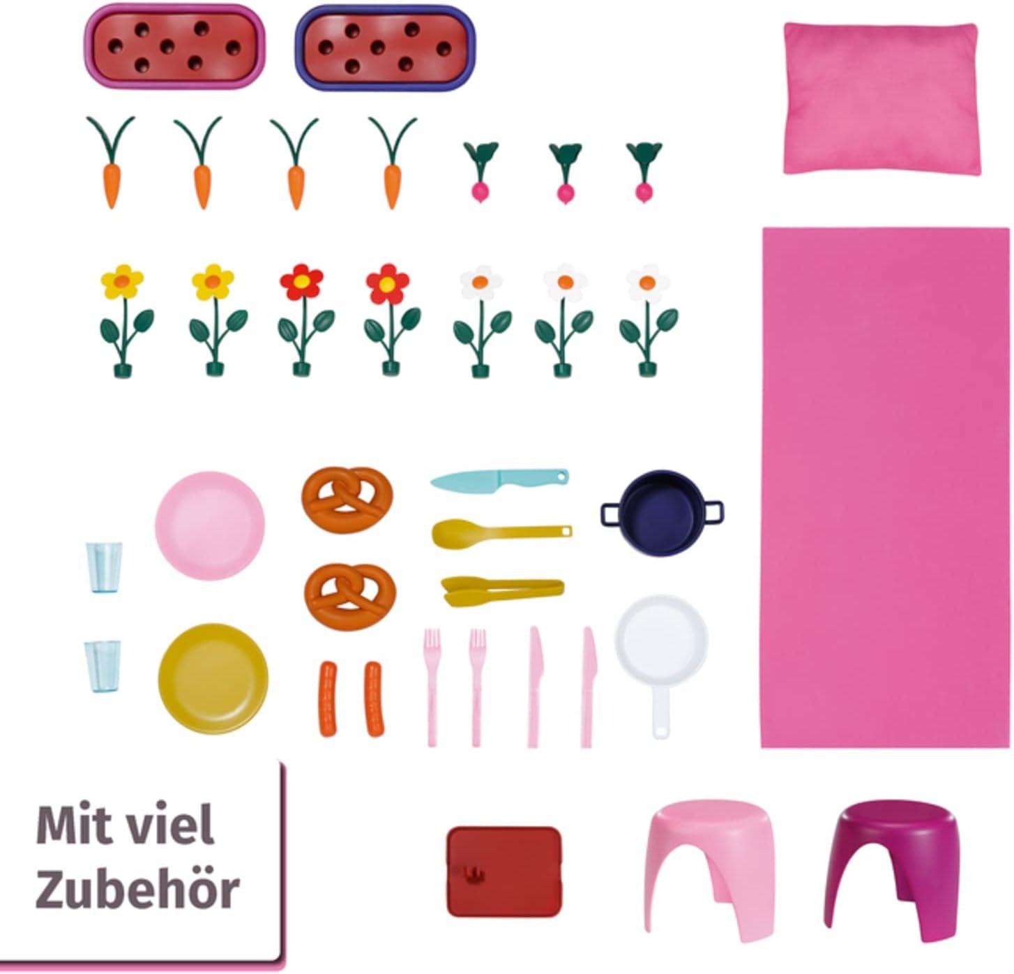BABY born Dukkehus, Weekendhus med lys- og lydfunktion, åbne sidepaneler, vask, grill og meget tilbehør, 832752, Zapf Creation