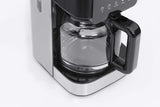 CASO Coffee Taste and Style espressomaskine med permanent filter, 1,5 l, optimal bryggetemperatur 92-96 °C, anti-drypsystem, optimeret bryggehoved, rustfrit stål, 12 kopper