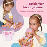 Baby Born Lena babydukke (Girl) - 36 cm - 7 funktioner inklusive tilbehør og madras - Fungerer helt uden batterier - Velegnet til små børn fra 1 år