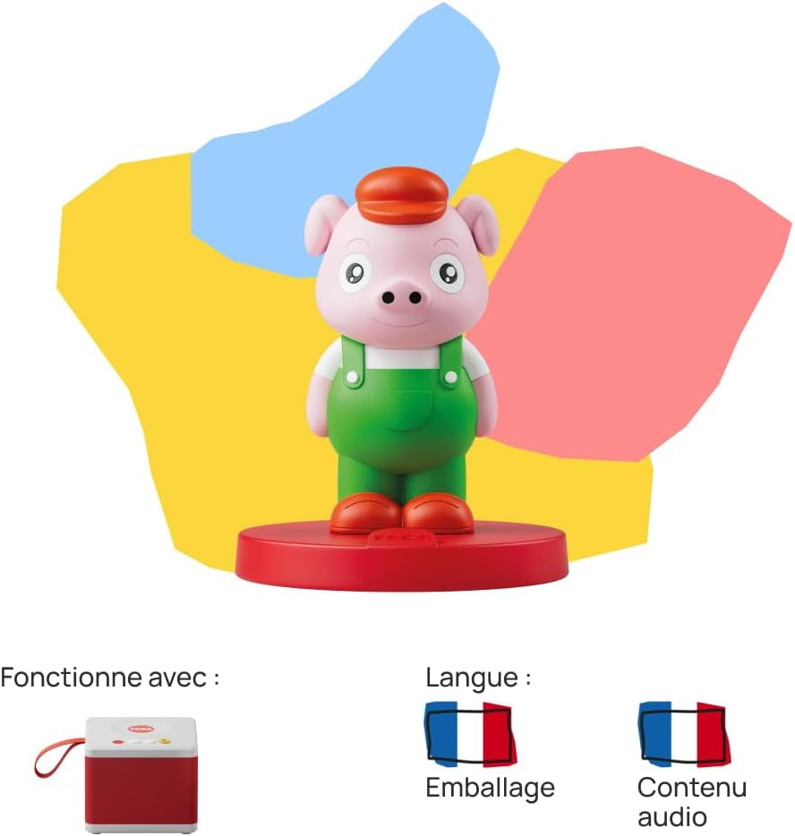 De tre små grise lydfigur - historier med lyd - legetøj, pædagogisk indhold, fransk version, børn i alderen 4 til 6 år Bebe Toys Naty Shop