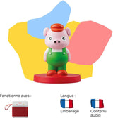 De tre små grise lydfigur - historier med lyd - legetøj, pædagogisk indhold, fransk version, børn i alderen 4 til 6 år Bebe Toys Naty Shop