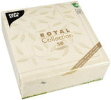 Papstar, 50 servietter "ROYAL Collection" 1/4-fold 40 Cm X 40 Cm champagne "New Mediterranean", #11651