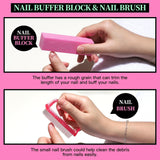 FANDAMEI Manicure Set, Buffer Für Nägel, Nagelfeile 100/180, Nagelfeilen Für Gelnägel, Nagelhautschieber, Buffer Für Gelnägel, Feilen Für Gelnägel, Nagelzange, Nagelfeilen Set, Maniküre & Pedicure Set