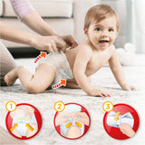 Pampers (gammel version), trusser, str. 4, 9 kg-15 kg, trepakning (1 x 88 bleer)