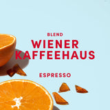 Espresso Bohnen - Wiener Kaffeehausmischung Espresso Blend - mild Röstung mit 100% Arabica aus 7 Herkunftsländern - frisch i Berlin geröstet - 1 kg