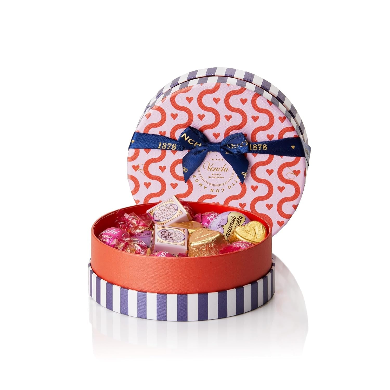 Venchi - æske med 9 forskellige chokolader, 175 g, glutenfri, ingen kunstige farver eller konserveringsmidler, gaveidé til Valentinsdag