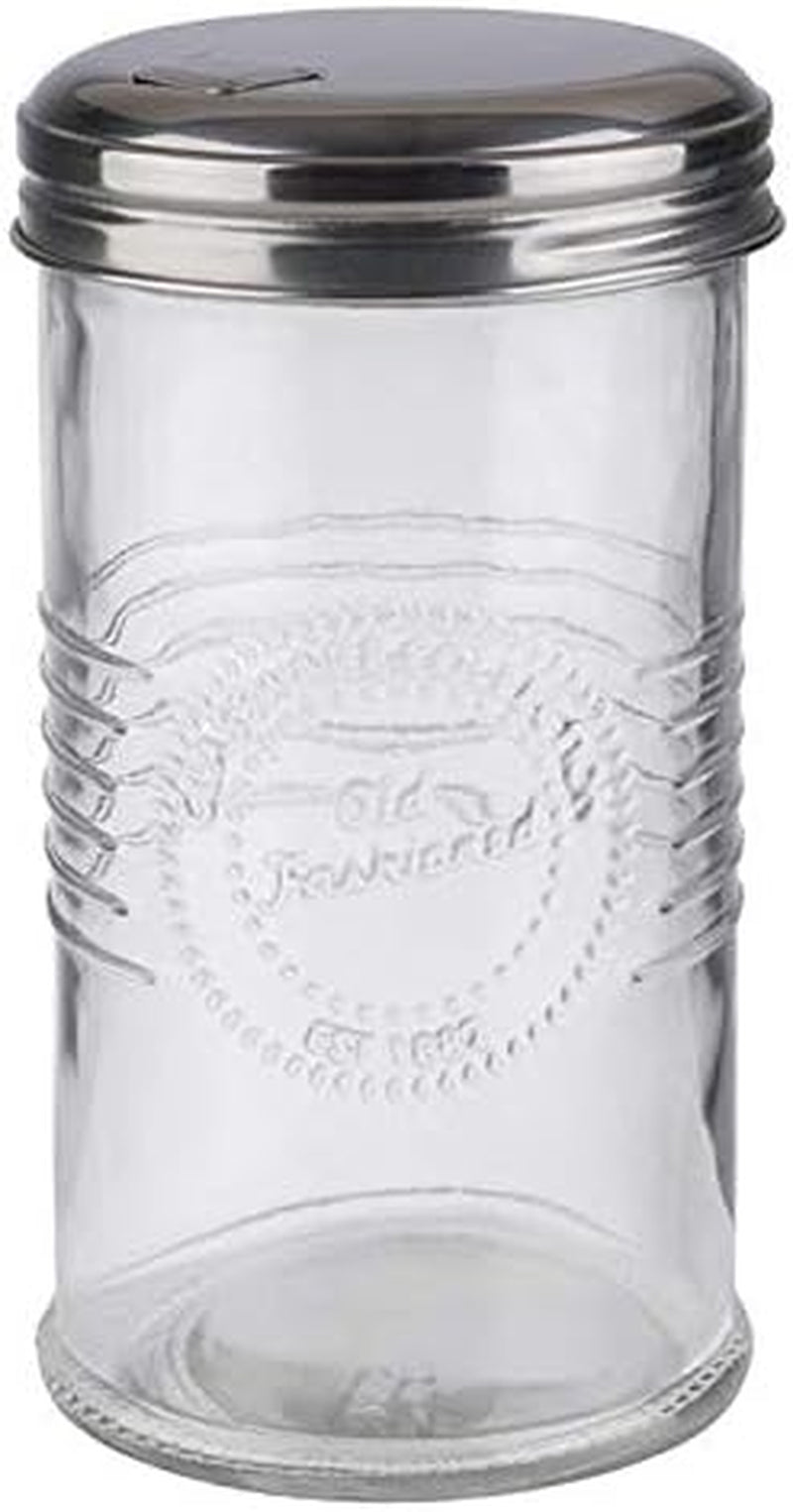 APS 40510 Sukkerdispenser - GAMMELDAGS, Ø 7,5 cm, H: 14 cm, Glas, 0,35 liter, Hætte med tråd af...