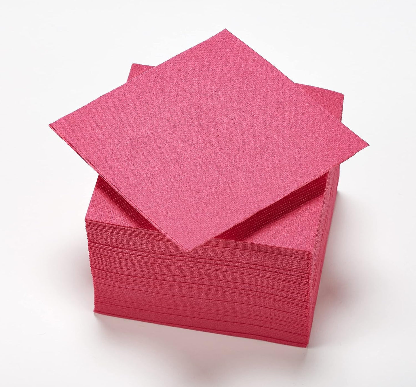- Tex Touch papirservietter - Pink farve - Fsc® certificerede servietter - Genanvendelige og biologisk nedbrydelige - Pakke med 50 lyserøde servietter størrelse 24 X 24 Cm