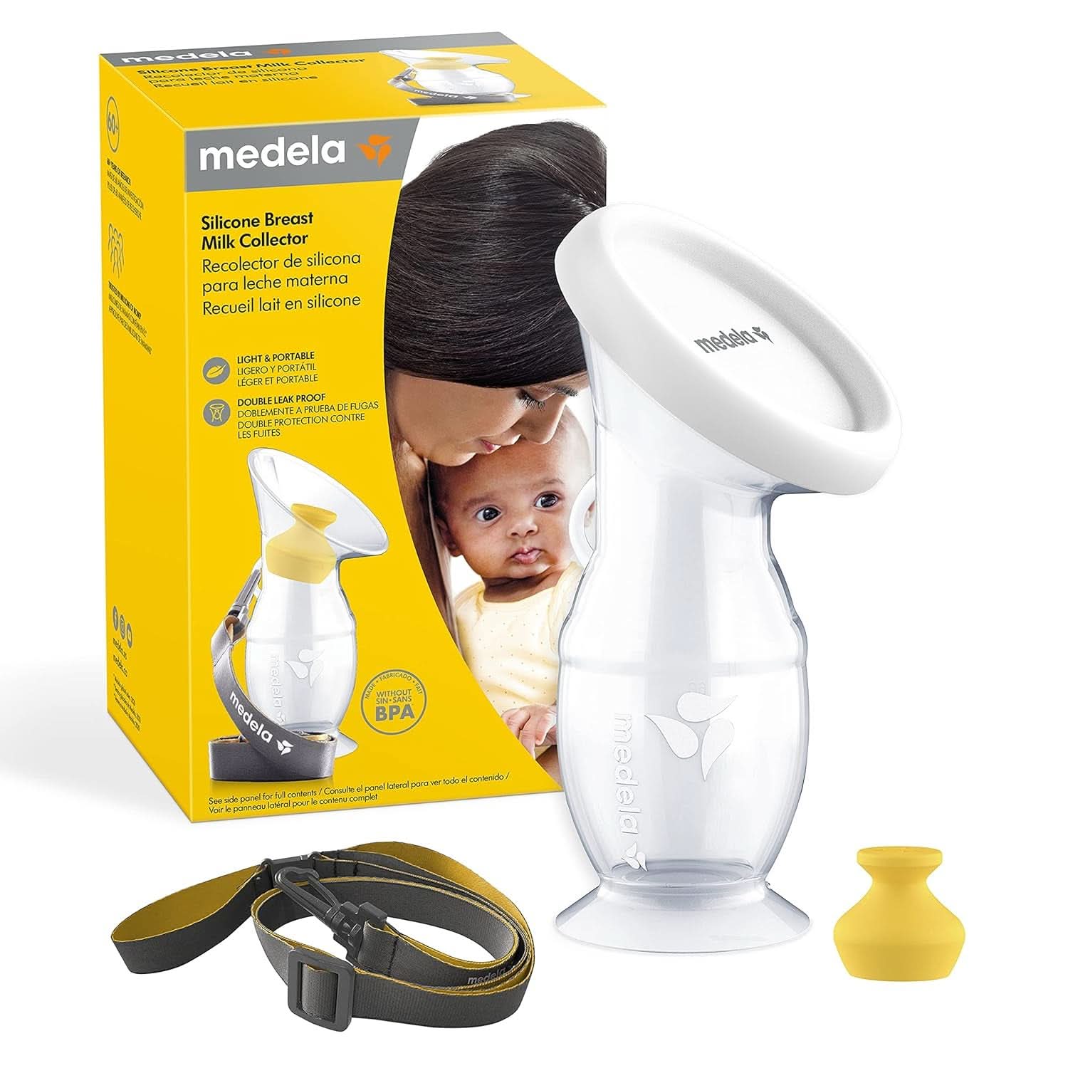 Medela Modermælkssamler lavet af silikone Tilbehør Mad og Amning Bebe Naty Shop Silikon Håndmælkepumpe