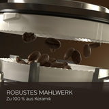 Saeco GranAroma automatisk espressomaskine - 14 kaffespecialiteter, intuitiv farveskærm, 4 brugerprofiler, keramisk kværn, 1500 watt (SM6580/10)