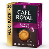 Café Royal Lungo Forte – Nespresso®-kompatible kaffekapsler, 100% Arabica, würzig, dunkle Röstung, Intensität 8/12, Rainforest Alliance, 36 kapsler