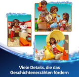LEGO Ç€ Disney Moana 2: Moana's Adventure Raft - Legetøjsbåd med sejl, aftageligt dæk, lejrbål og 3 minidukker inklusive Loto og Moni - Gave til piger på 6+ og fans - 43270 Byggesæt Beuche den LEGO-Store