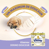 KLEENEX Dermo Douceur 4230420 toiletpapir, 24 ruller (4 x 6 ruller) Hvid, 24 pak (sæt af 6)
