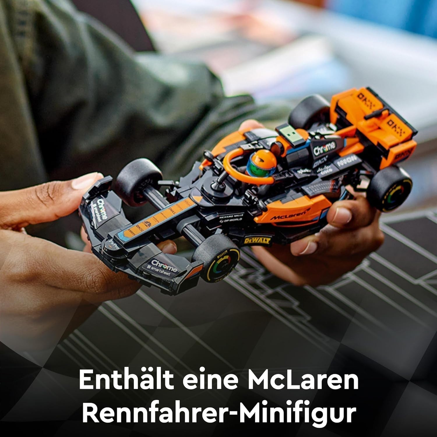 LEGO Speed Champions Mclaren Formel 1 Racerbil 2023, Legetøj til 9+-årige drenge og piger, der kan lide at lege selvstændigt, Bygbar køretøjsmodel, Indretning til børneværelse 76919 Byggesæt Besuche den LEGO-Store