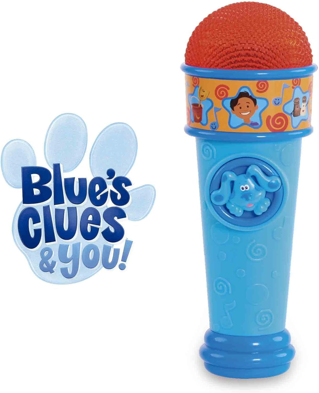 Blå og spidser Blå mikrofon Blues Clues Tegnefilm Hundelegetøj til drenge og piger fra 3 år og opefter Multifarvet babylegetøj Naty Shop