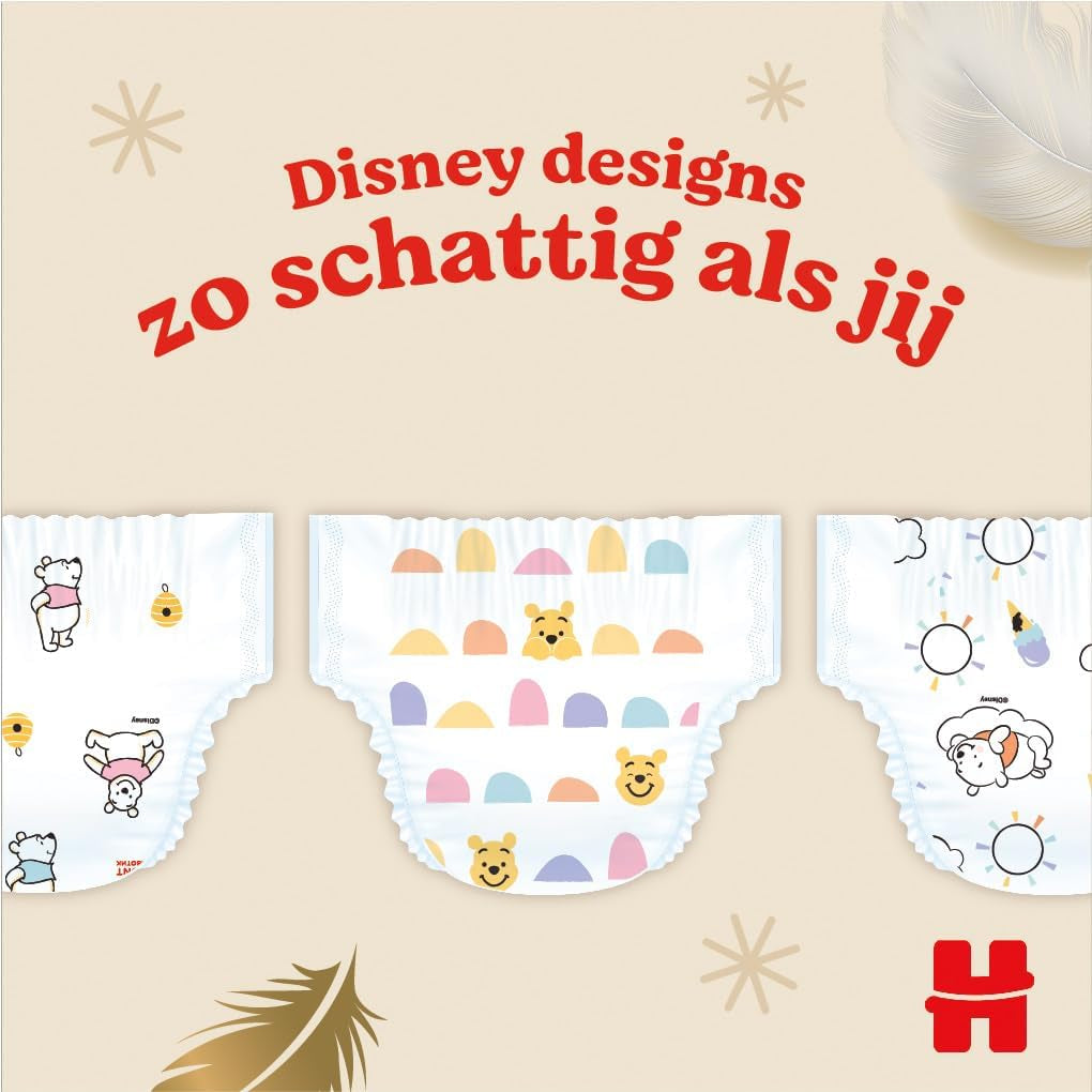 Huggies Extra Care Disney Babybleer, størrelse 5 (12-22 kg), 2 pakke x 33 bleer, 66 bleer i alt