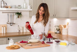 Russell Hobbs Stabmixer [3-i-1: Pürierstab/Zerkleinerer, Mixer- & Schneebesenaufsatz] Desire Rot (Bpa-Free & Spülmaschinenfestes Zubehör, Für Smoothie, Suppen Saucen, Joghurt Babynahrung) 24700-56 Kitchen Shop