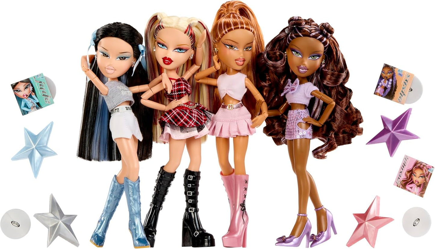 BRATZ Pop Starz Yasmin – Modedukke med samler charme, outfit og musikalsk tilbehør