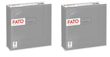 , Papirservietter til engangsbrug, ideelle til afslappede frokoster og buffeter, pakke med 50 servietter, størrelse 33X33, foldet i 4, 2 lag, gråt, 100 % rent cellulosepapir, Fsc-certificeret