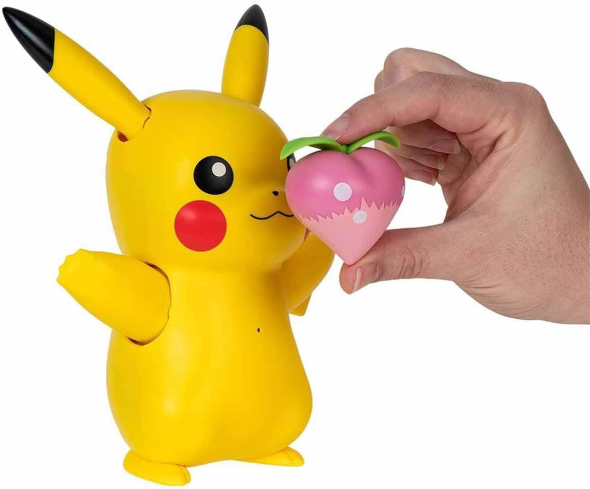 Pokémon PKW3330 - Deluxe My Partner Pikachu, Officiel Pikachu med lys, lyd og bevægelse Actionfigurer Naty Shop