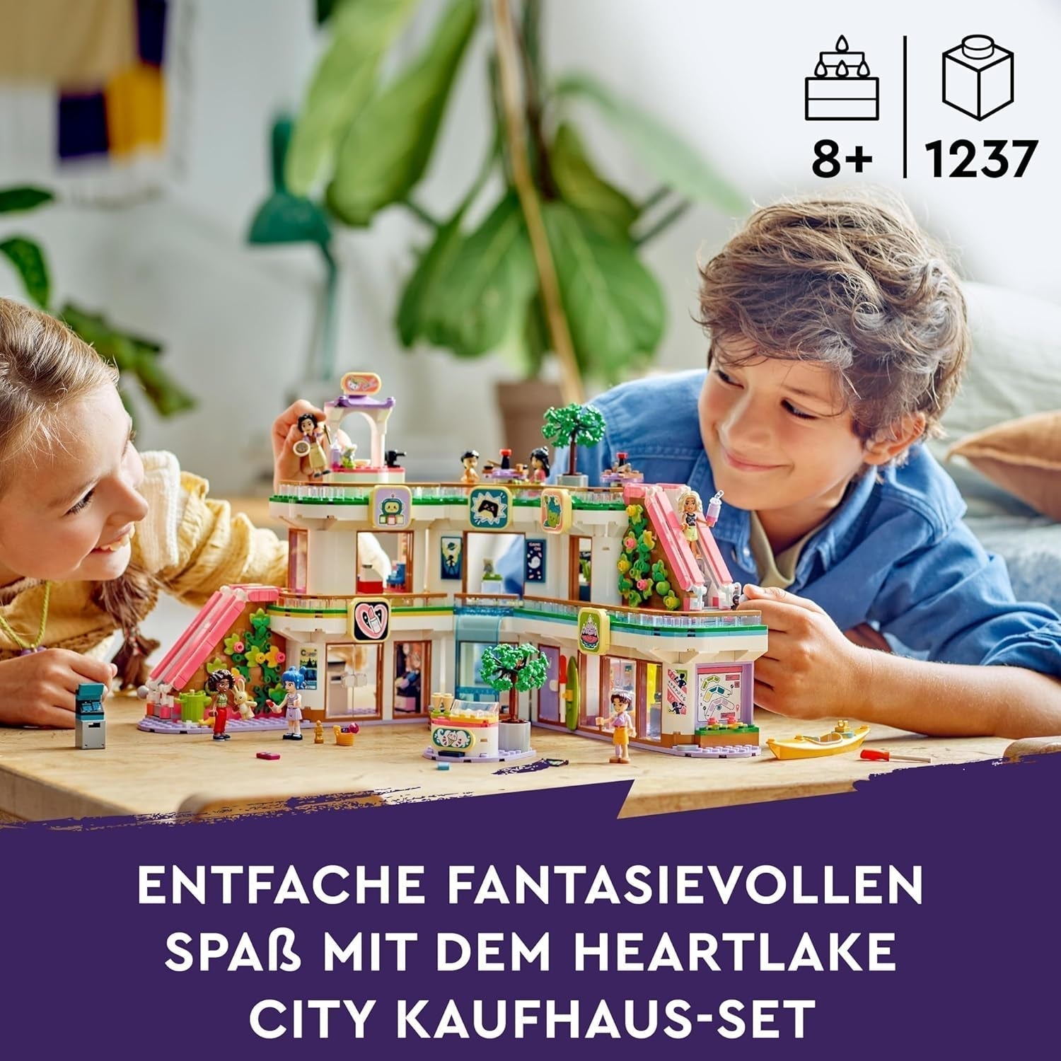 LEGO Store Friends Heartlake City Dukkehuslegetøj til piger og drenge Figursæt fremmer social-emotionel udvikling Gave til 8 år 42604 Byggesæt Besuche den LEGO-Store