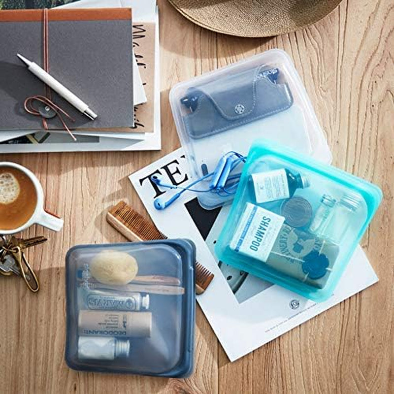 Stasher Bag Genanvendelig Premium Silikone Mad Taske Sandwich Taske Klar Holdbar Ovn Opvaskemaskine Fryser Sikker Miljøvenlig Madpakke Lækagesikker 828ml Mad Opbevaringsbokse Naty Shop
