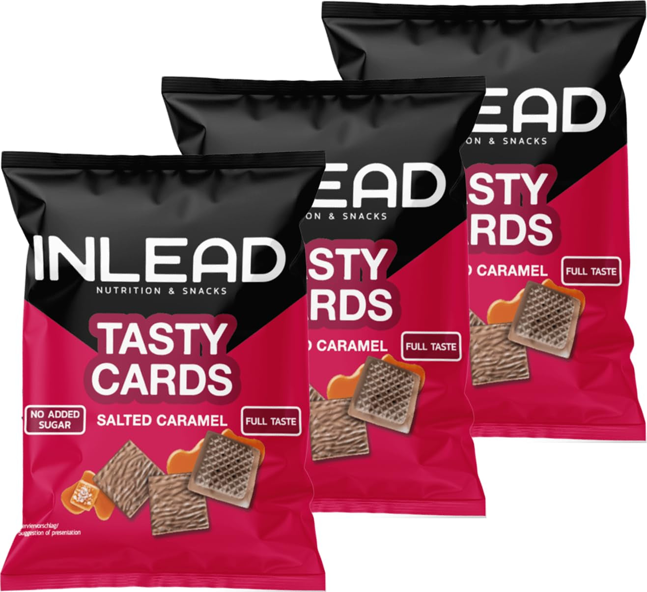 - Velsmagende kort - Sukkerfri chokoladekager med cremet fyld | Bevidst forkælelse til kuverter | Snack med lavt kalorieindhold - 3 x 52 g (flødekager)