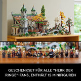 LEGO Icons Ringenes Herre: Rivendell - Voksensamling og udstillingssæt med 15 unikke minifigurer inklusive Gandalf, Legolas, Aragorn og Frodo, eksklusivt på Amazon - 10316 Byggesæt Besuche den LEGO-Store