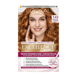 Paris Excellence Creme 7.43 Hårfarve Rød - Hårfarve (Rød, Blond Cuuvré Gold, Belgien, 63 mm, 100 mm, 163 mm) Naty Shop Hårfarve Standardtitel
