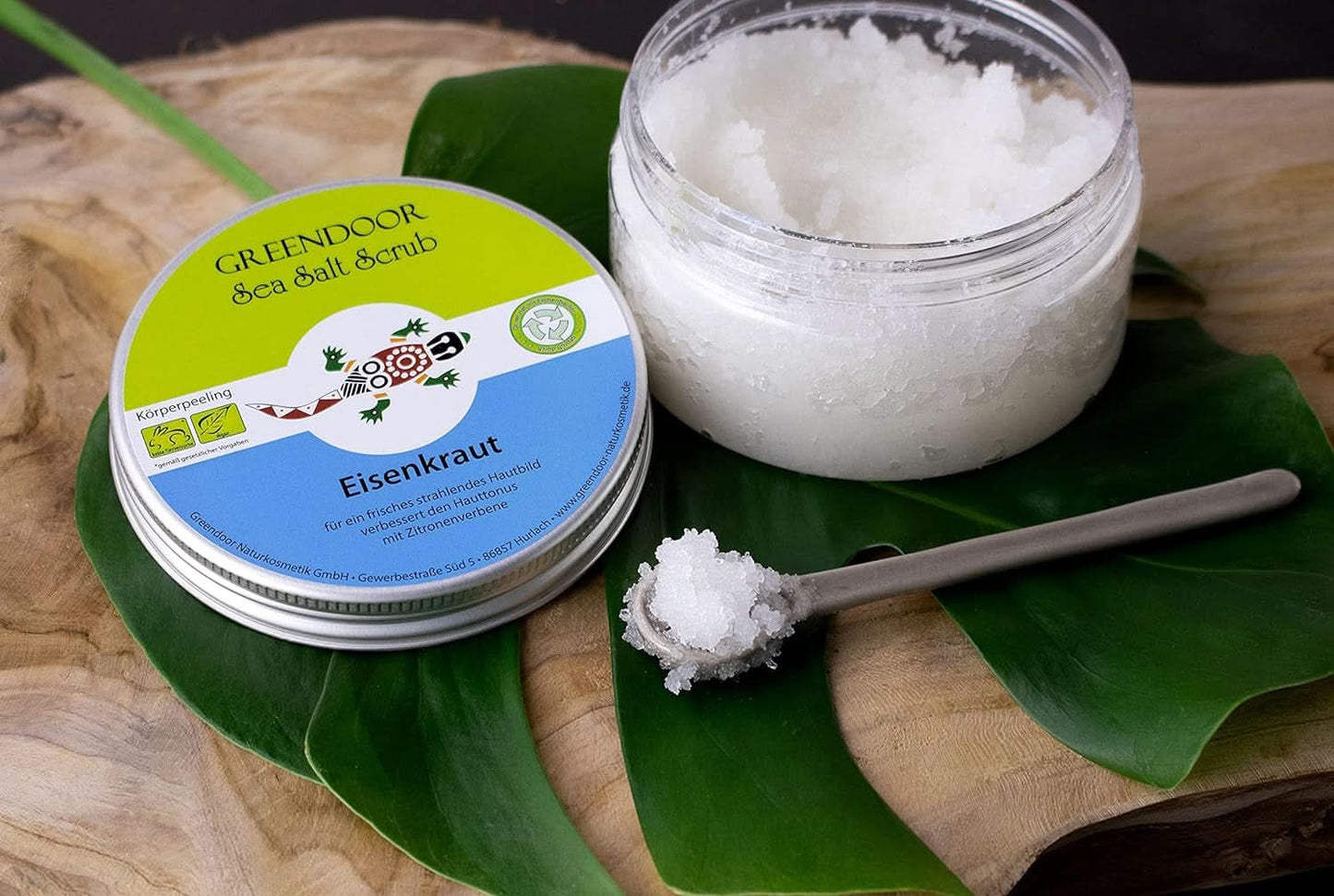 GREENDOOR Body Scrub, vegansk, citronduft, 280 g kosmetik og skønhed Naty Shop
