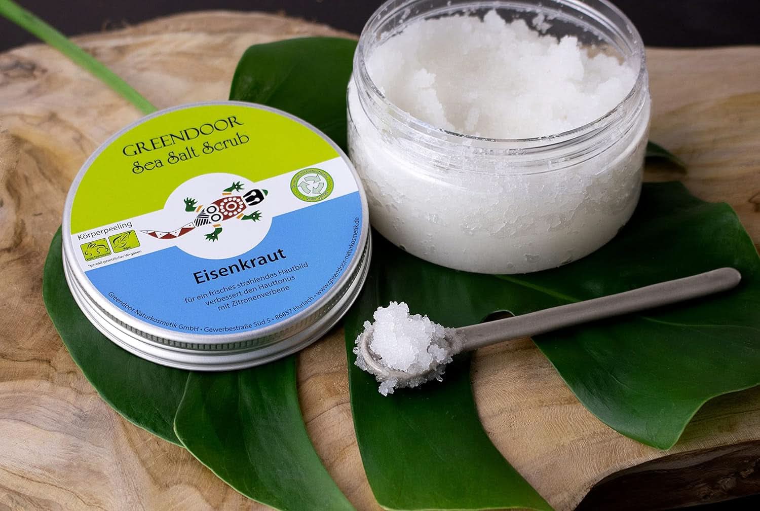 GREENDOOR Body Scrub, vegansk, citronduft, 280 g kosmetik og skønhed Naty Shop
