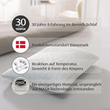 TEMPUR Comfort Air Medium sovepude, Åndbar pude til enhver soveposition, OEKO-TEX MADE i GRØN, medium fasthed, 40 X 80 Cm Naty Shop standardpuder