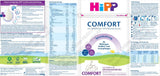 Speciel formel HiPP Comfort (4 x 600 g), fra fødslen, med reduceret laktoseindhold, til diætbehandling af kolik, oppustethed og forstoppelse