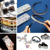 ANGNYA 4000 Stück Strasssteine Nägel Nail Art Strasssteine Dekorationen Nagelsteine Für Nail Art Zubehör Und Klare Kristall Strasssteine Handwork Mit Pick up Pinzette Und Strass Picker Dotting Pen…