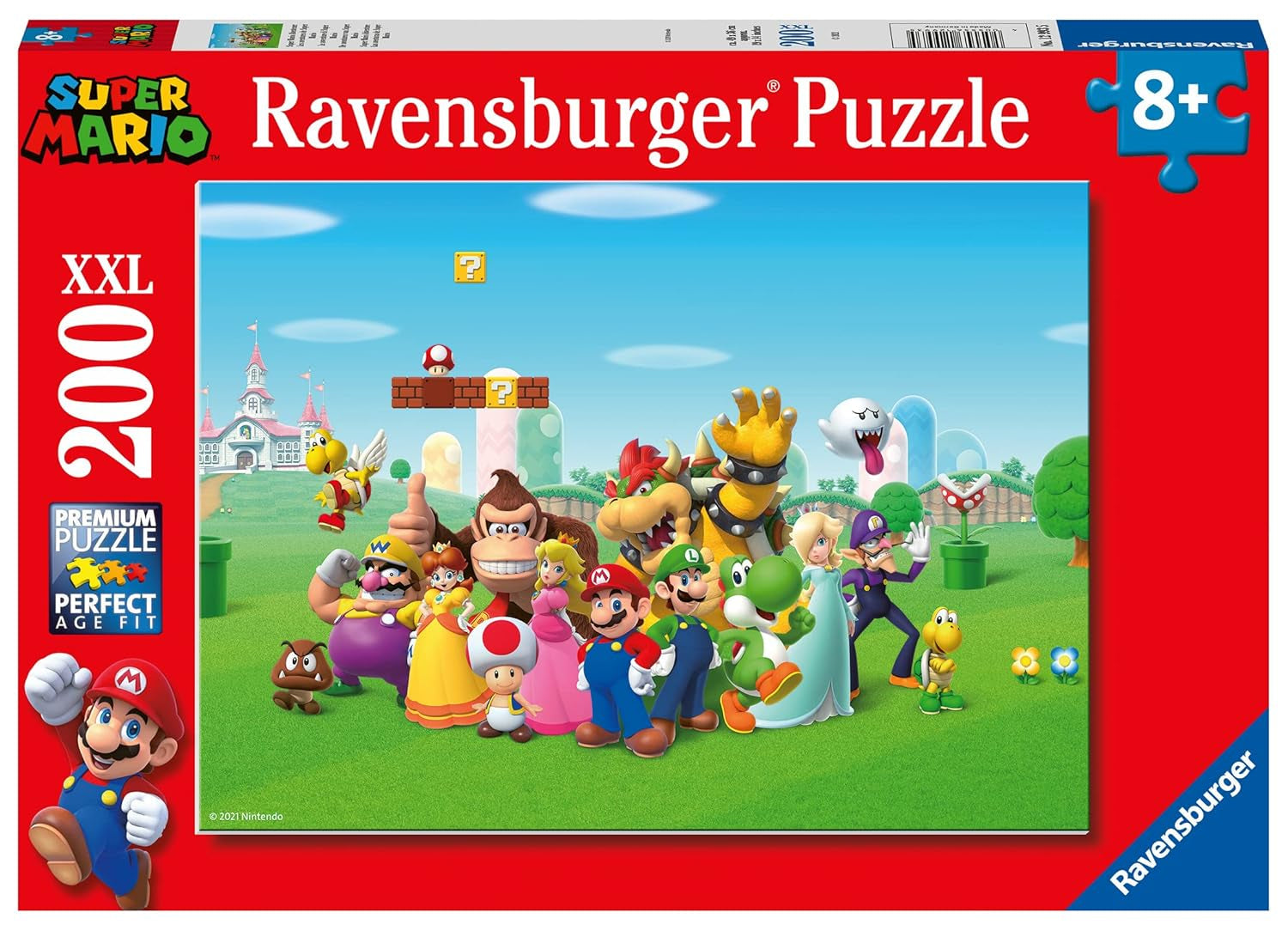 Puslespil til børn 100 stykker XXL - Nintendo Super Mario Sjovt puslespil Naty Shop Single Legefuldt, børnevenligt