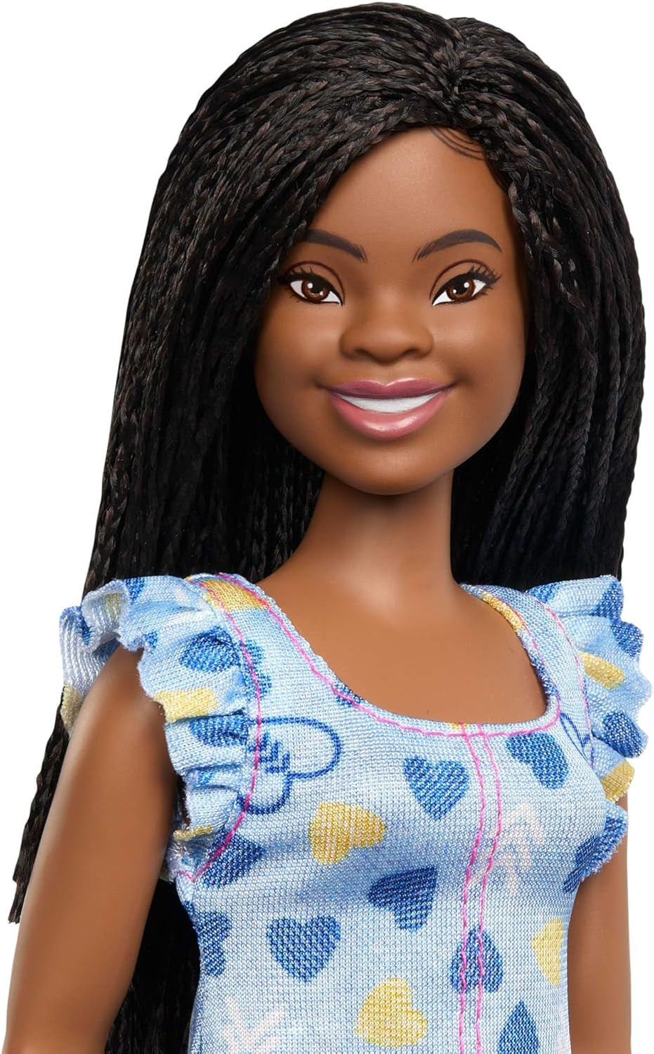 Barbie Fashionista dukke nr. 229 with Down Syndrome in Heart Dress, udviklet i samarbejde med National Down Syndrome Society, HYK14 Naty Shop Dolls