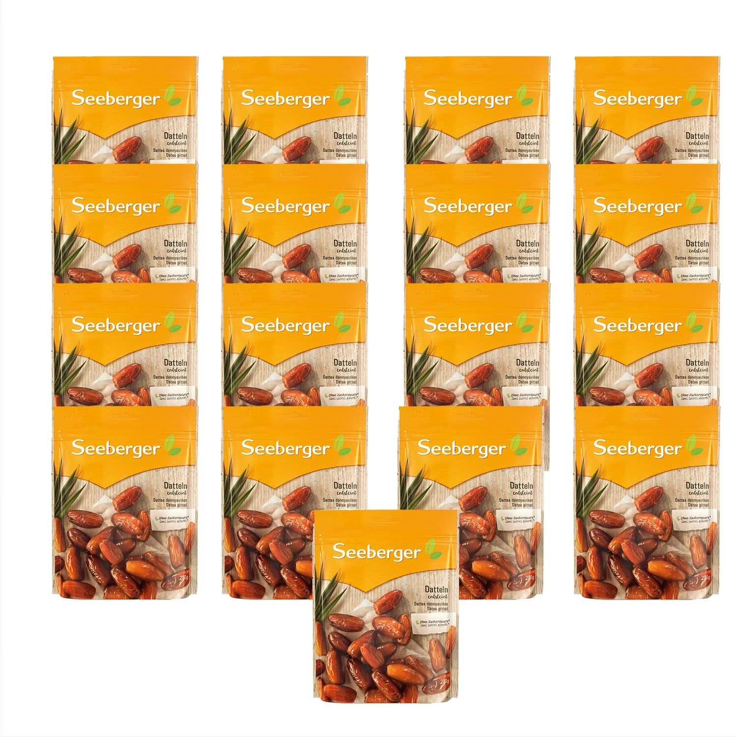 Seeberger Søde dadler med honning, med cremet kød, 13 x 200 gram Dehydrerede produkter Naty Shop
