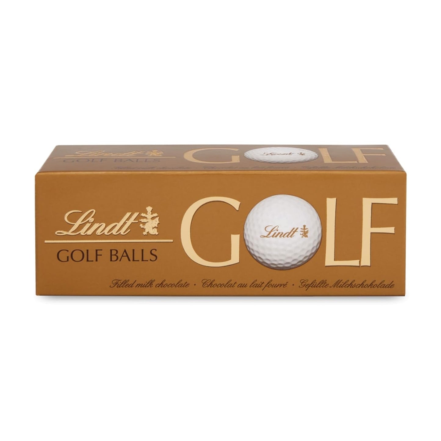 Lindt Schokolade - Golfbolde | 110 G| Drei Golfbälle Aus Lindt Vollmilch-Schokolade Mit Nougatcremefüllung Und Waffelstückchen | Pralinengeschenk | Gave til golfspiller | Schokoladengeschenk Naty Shop Standardtitel
