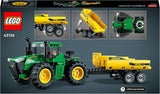 LEGO Technic John Deere 9620R 4WD traktor med tipvogn Klassisk landbrugslegetøj til børn Drenge og piger 8 år gammelt samlermodelsæt 42136 byggesæt Besuche den LEGO-Store