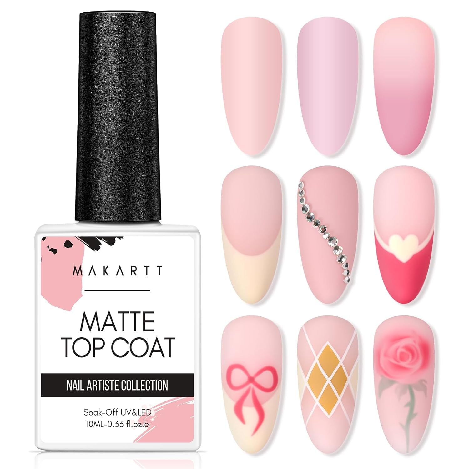 Makartt 3D Nail Art Gel - Rhinestone Glue Gel 15G til Nail Nøgleringe, Multifunktionel Nail Sculpture Gel til DIY Nail Design, Nail Sculpture Nail Modeling at Home (gennemsigtig)