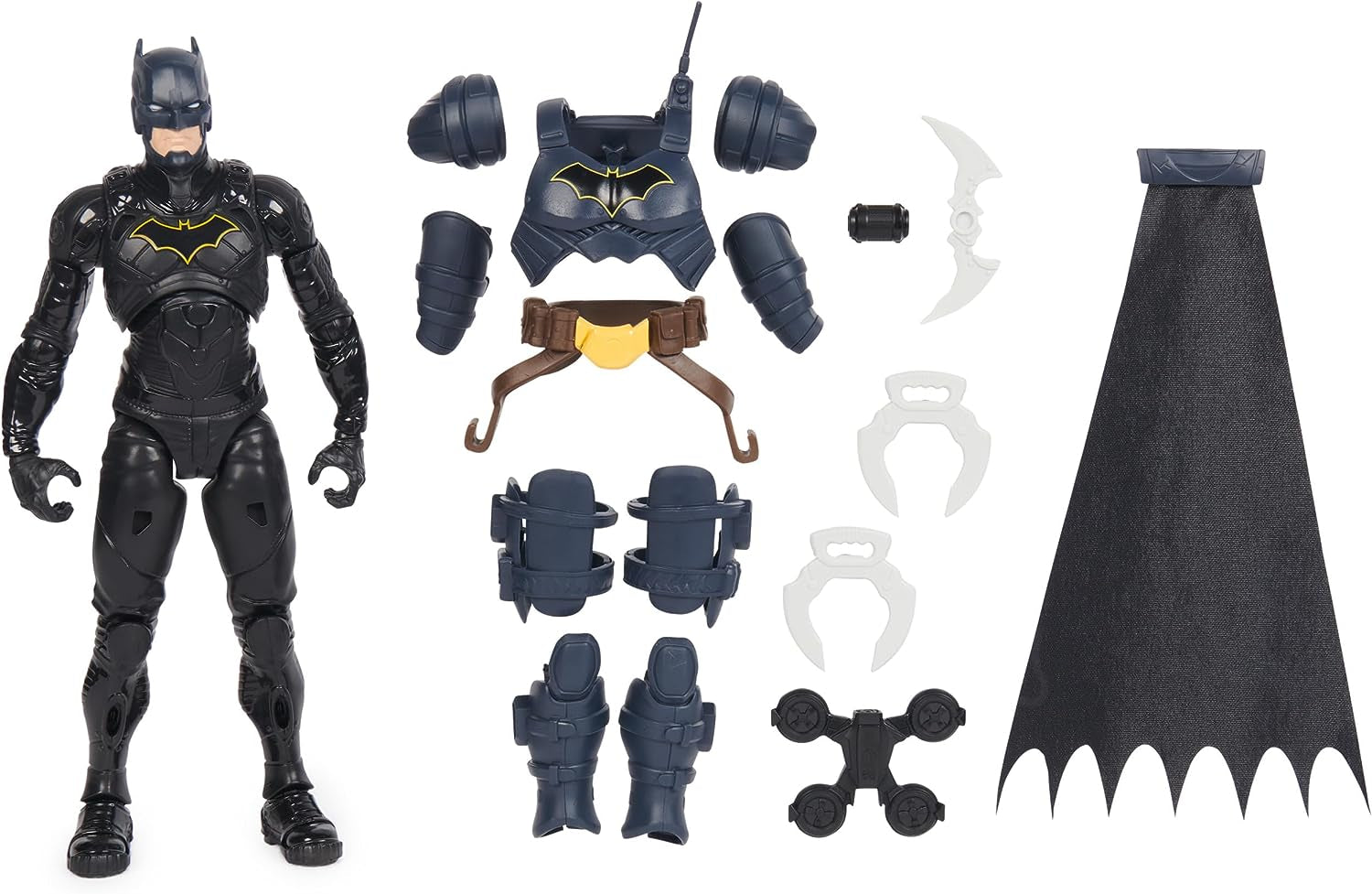 DC Batman Adventures Action Figur, 30 Cm - Med 16 stykker udstyr og fuldt bevægeligt til spændende eventyr og actionfyldte stunts, legetøj til børn fra 3 år og opefter Actionfigurer Naty Shop